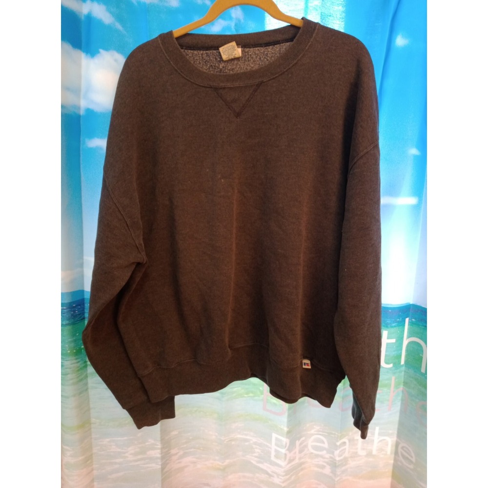 Vintage Russell athletic Sweatshirt Men's XL Gray Crewneck Blank 90s B30